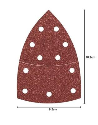 Bosch Accessories 2609256A62 Multi-schuurpapier Met klittenband, Geperforeerd Korrelgrootte (num) 60 (l x b) 102 mm x 62.93 mm 10 stuk(s)