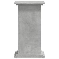 Plantenstandaard 33x33x60 cm bewerkt hout betongrijs - thumbnail