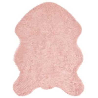 Nep Schapenvacht Tapijt Tafalla Roze 80 x 120 cm Polyester Nep Schapenvacht Tapijt Tafalla Roze 80 x 120 cm Polyester