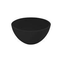 Best Design Arezzo waskom 20x20cm rond solid surface mat zwart 4010310 - thumbnail