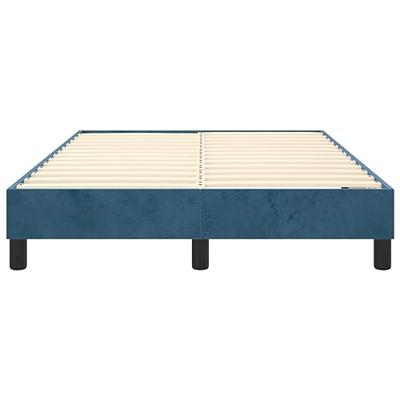 Boxspring bed 120x200 cm fluweel donkerblauw