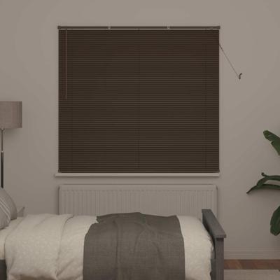 VidaXL Venetiaanse blind donkerbruin met patroon 150 x 140 cm pvc