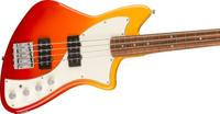 Fender Player Plus Active Meteora Bass PF Tequila Sunrise elektrische basgitaar met deluxe gigbag - thumbnail