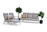 Trestino stoel-bank loungeset lectoure 3-zits latte - thumbnail