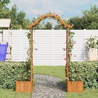 Pergola met plantenbak massief vurenhout - thumbnail
