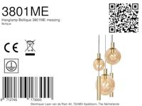 Steinhauer Hanglamp bollique Ø 60 cm 5 lichts 3801 messing - thumbnail