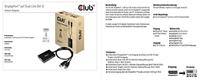 CLUB3D cac-1010 Displayport/usb DVI-I Daul link Zwart, Wit - thumbnail