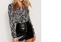 Dames jurk en blouse met print in de aanbieding - thumbnail