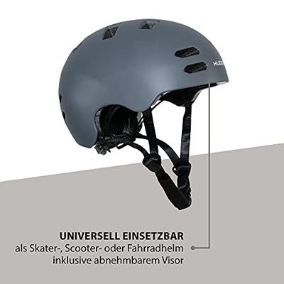 Hudora skaterhelm allround grafiet, maat s (53-55cm)