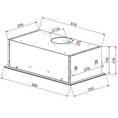 Conventionele Afzuigkap Teka GFG-2 BLACK 55 cm 329 m3/h 63 dB 180W - thumbnail