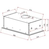 Teka GFG 2 388 m³/h Onder kast Zwart - thumbnail