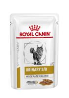 Royal Canin Veterinary Urinary S/O Moderate Calorie natvoer kat (in saus) 1 doos (12 x 85 g) - thumbnail