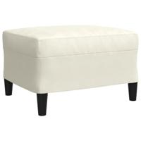 3-delige Loungeset met kussens en bolsters fluweel crèmekleurig - thumbnail