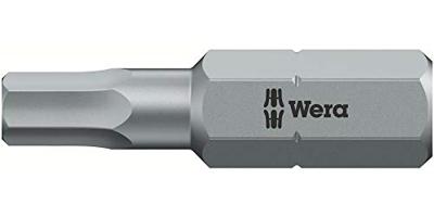 Wera 840/1 Z Zeskant Bits, Hex-Plus, 2.5 mm x 25 mm - 1 stuk(s) - 05056310001 Wera 840/1 Z Zeskant Bits, Hex-Plus, 2.5 mm x 25 mm - 1 stuk(s) - 05056310001