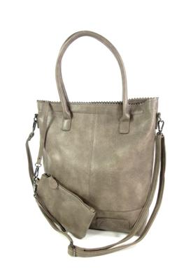 Zebra Trends Kartel Shopper Met Rits grijs  Damestas