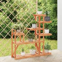 VidaXL Plantenstandaard 110x25x111 cm massief vurenhout - thumbnail