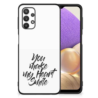 Samsung Galaxy A32 5G | Telefoon Hoesje | met tekst Heart Smile