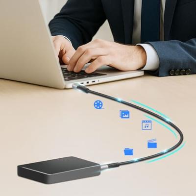 LogiLink CU0442 USB-C-kabel USB 3.2 Gen2x2 USB-C stekker 1.00 m Zwart Met LED, 4K UHD, Stekker past op beide manieren
