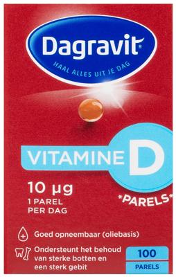 Dagravit Vitamine D pearls 400IU 100 Stuks