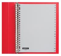 Tabbladen 23-gaats 20-delig A-Z grijs PP Quantore - thumbnail