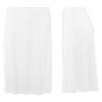 Gaubert Onderrok extra lang - 67-72CM - Lange dames jupon - Huidskleur - Zwart - Wit - thumbnail