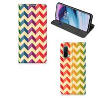 OnePlus Nord CE 5G | Hoesje met Magneet | Zigzag Multi Color - thumbnail