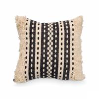 Kussen GiftDecor 4737 Zwart Beige 45 x 15 x 45 cm (6 Stuks) - thumbnail