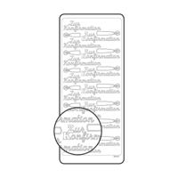 Vaessen Creative • sticker 10x23cm 10pcs goud "zur konfirmation" - thumbnail