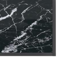 Wandtafel 200x35x75,5 cm gehard glas zwart - thumbnail