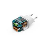 Hama USB-oplader 30.00 W 1x USB-A, 1x USB-C USB PD Wit Binnen USB Power Delivery (USB-PD) - thumbnail