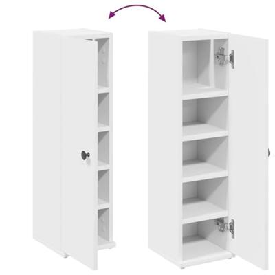 Badkamerkast met rolhouder 20,5x22x72 cm wit Badkamerkast met rolhouder 20,5x22x72 cm wit