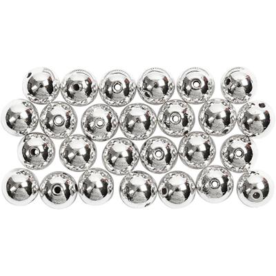Creativ Company Kralen zilver, 50st.
