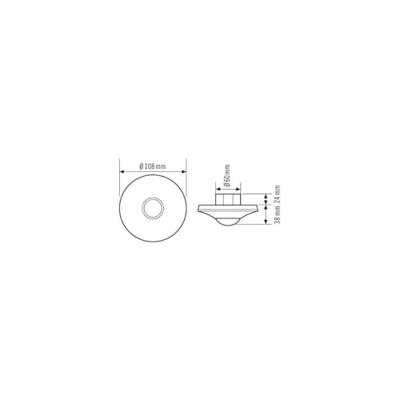ESYLUX EP10427312 Aanwezigheidsmelder (plafond) Inbouw (in muur) 360 ° Wit IP20 ESYLUX EP10427312 Aanwezigheidsmelder (plafond) Inbouw (in muur) 360 ° Wit IP20