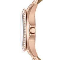 Fossil Dames Riley multifunctioneel Rosegoudkleurig roestvrijstalen horloge ES3466 - thumbnail