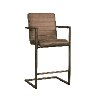 Tower Living Barkruk 'Rocca' kleur bruin, (zithoogte 69cm) - thumbnail