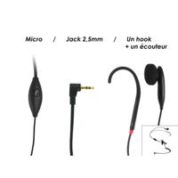Geemarc CLHOOK5 Ear Free headset Kabel Zwart Volumeregeling Telefoon - thumbnail