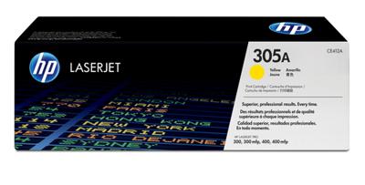 HP toner 305A, 2 600 pagina&apos;s, OEM CE412A, geel - thumbnail