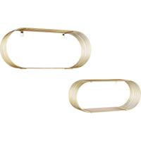 Gouden Wandrek Metaal - 2-delige Muurplanken Set - Trion Yoelle - thumbnail