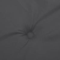 VidaXL Stoelkussens 2 st lage rug 100x50x4 cm stof gemêleerd antraciet - thumbnail