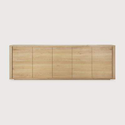Ethnicraft Dressoir 'Shadow' Geolied Eikenhout, 250cm