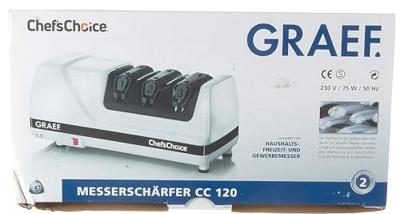 Graef CC120DE CC120DE Messenslijper Wit, Zwart