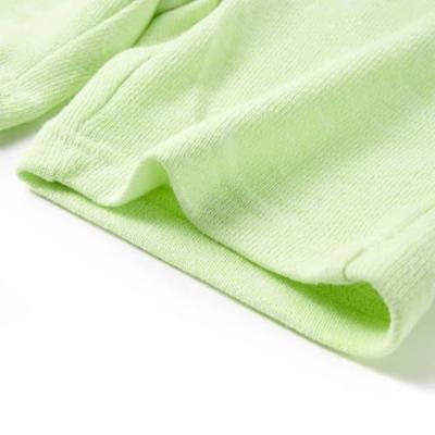 Kindershorts met trekkoord 116 neongeel