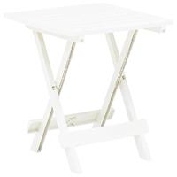 VidaXL Tuintafel inklapbaar 45x43x50 cm kunststof wit - thumbnail