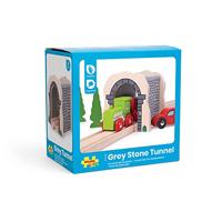 Bigjigs houten rails grijze tunnel - thumbnail