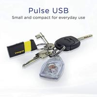Integral Pulse USB 2.0 stick, 64 GB, zwart/geel - thumbnail