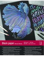 Tombow • black paper din a5 (14,8 x 21 cm), 15 sheets, 250 g/m² (120 lbs), black - thumbnail