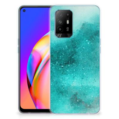 Hoesje maken OPPO A94 5G | Reno5 Z Painting Blue Hoesje maken OPPO A94 5G | Reno5 Z Painting Blue