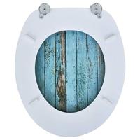 VidaXL Toiletbril met mdf houten ontwerp - thumbnail