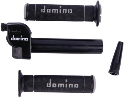 Domino gasgreep set "trial" throttle grips plast sw 1-train