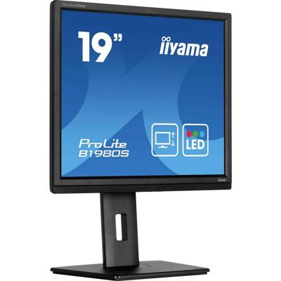 Iiyama ProLite B1980S-B1 LED-monitor Energielabel D (A - G) 48.3 cm (19 inch) 1280 x 1024 Pixel 5:4 3 ms HDMI, DisplayPort TN LCD